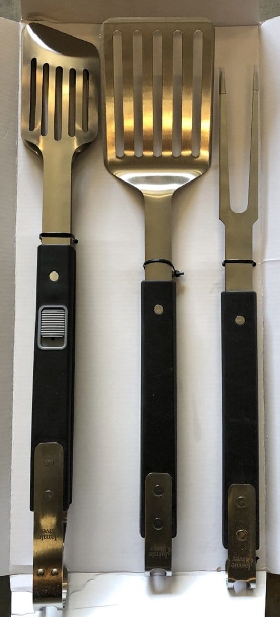 Jamie Oliver BBQ Tool set 3 pc - spathula, tang en vork