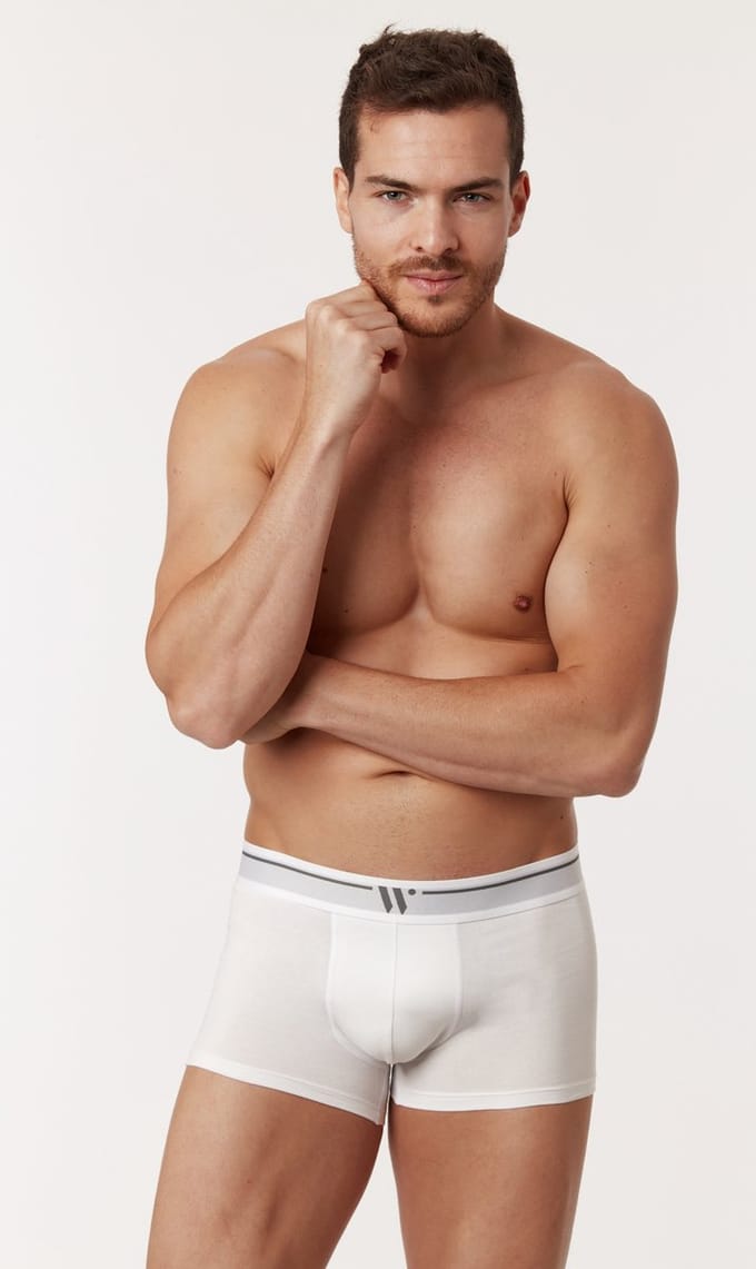 Woody Boxer Short Duopack Wit S