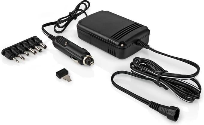 DC Adapter - 6x DC-plug - 12/24 V in - 2000 mA - 1.5/3/4.5/6/7.5/9/12 V uit - Zwart - Allteq