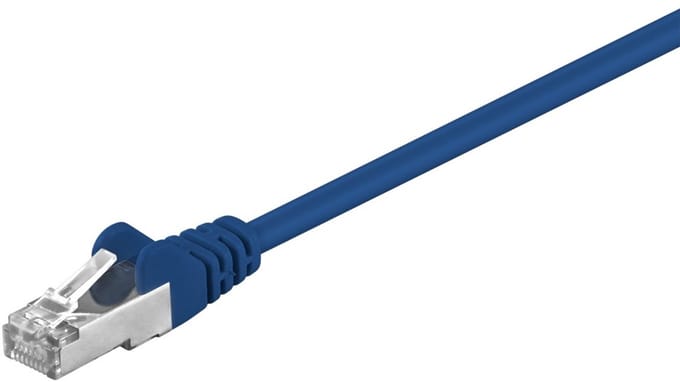 CAT5e FTP patchkabel / internetkabel 0,50 meter blauw - netwerkkabel