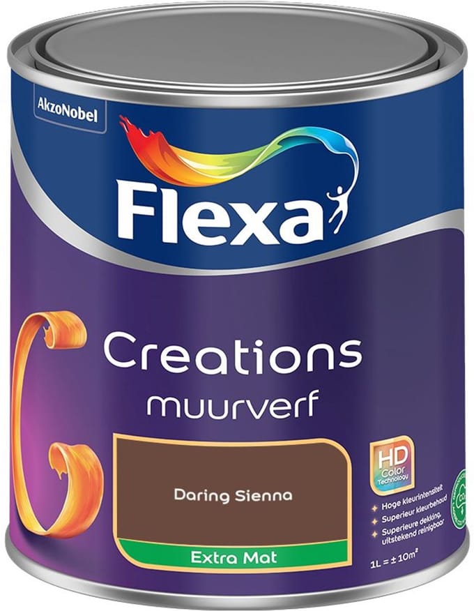 Flexa - Creations Muurverf Extra Mat - Daring Sienna - Mengverf - 1 L
