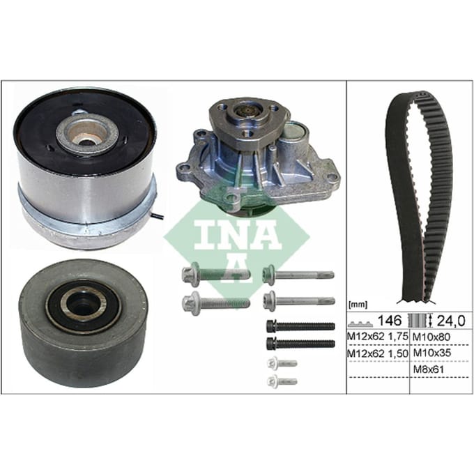 Schaeffler Ina Waterpomp + distributieriem set INA 530 0724 30
