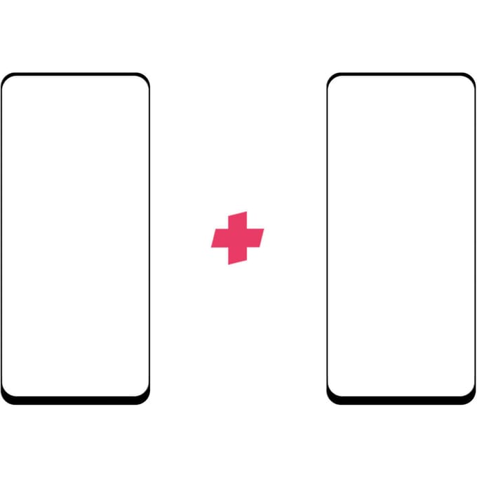 DuoPack: OnePlus Nord N100 screenprotector gehard glas Edge to Edge
