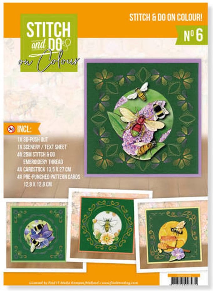Stitch and Do on Colour 006 - Jeanine's Art - Humming Bees