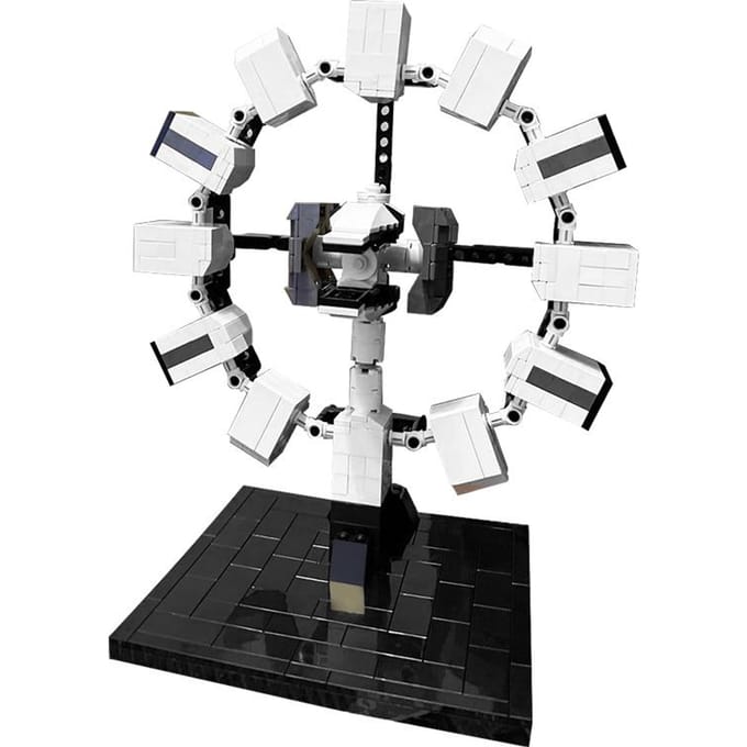 Gobricks Moc Endurance van Interstellar Blocks Kits Bouwstenen ZELF BOUWEN Educatief Speelgoed Ideaal Voor Kinderen Verjaardagscadeau white
