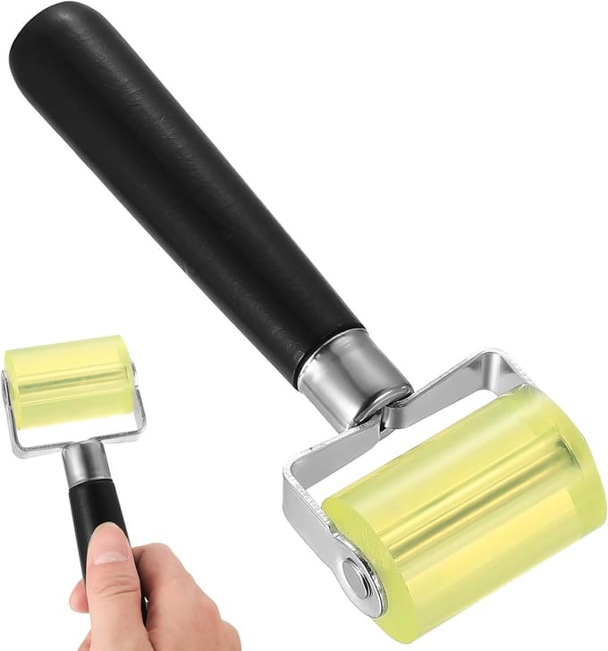 Drukroller van 48 mm van rubber, ideaal voor behang, lassen en randafwerking met silicone naadroller en edge roller