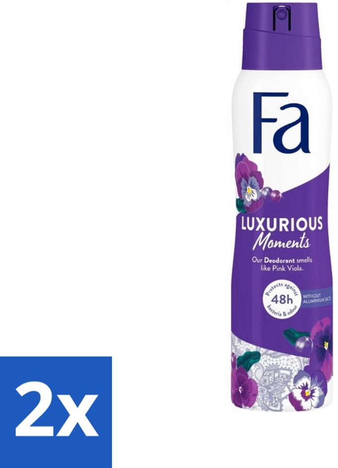 Fa Deodorant Spray Luxurious Viola 150 ml - Voordeelverpakking - 2 stuks