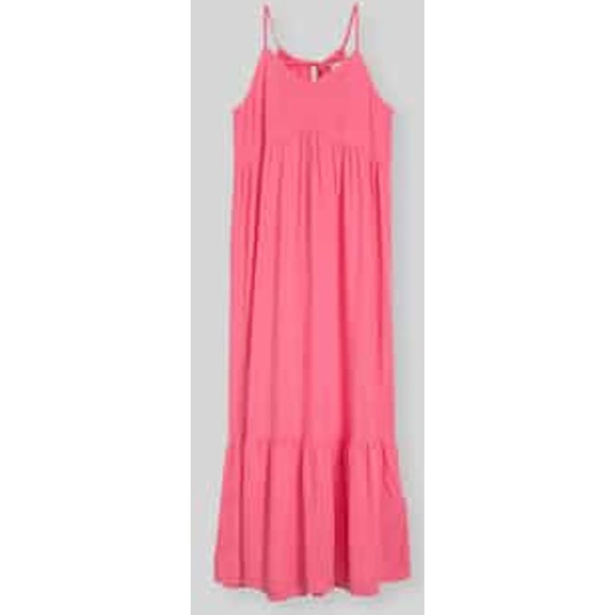 Tom Tailor Denim - Maxijurk met volants - Maat L - soft bright pink