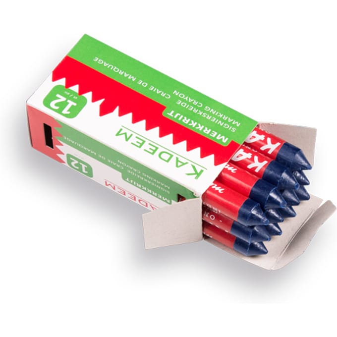 Kadeem Merkkrijt Onuitwisbaar - 12 stuks - Blauw