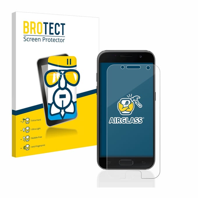 Screenprotector voor Samsung Galaxy A3 2017 Beschermglas transparant