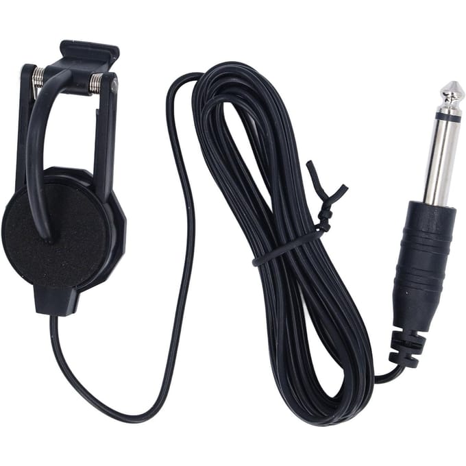 Viool akoestische pickup draagbare gatvrije patch ABS en metalen clip op viool pickup black
