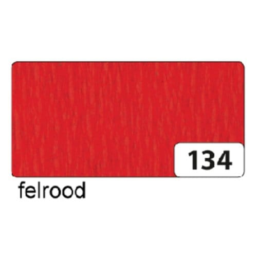 Crêpepapier folia 50x250cm 10vel 134 vuurrood