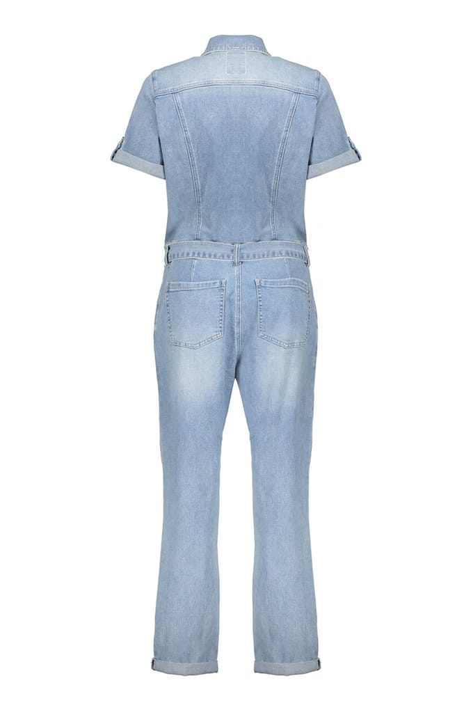 Geisha Jumpsuit Stonebleach Denim Größe: 2XL | Jumpsuits Outlet | Damen | Blau