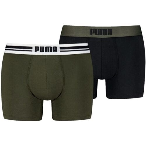 Puma Boxershorts Everyday Placed Logo - 2 pack - Forest Night - Maat L