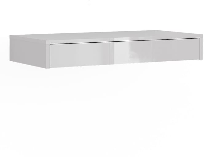 Vicco Sherry Wandrek – 81.4 x 12 cm met lade Wit/wit hoogglans