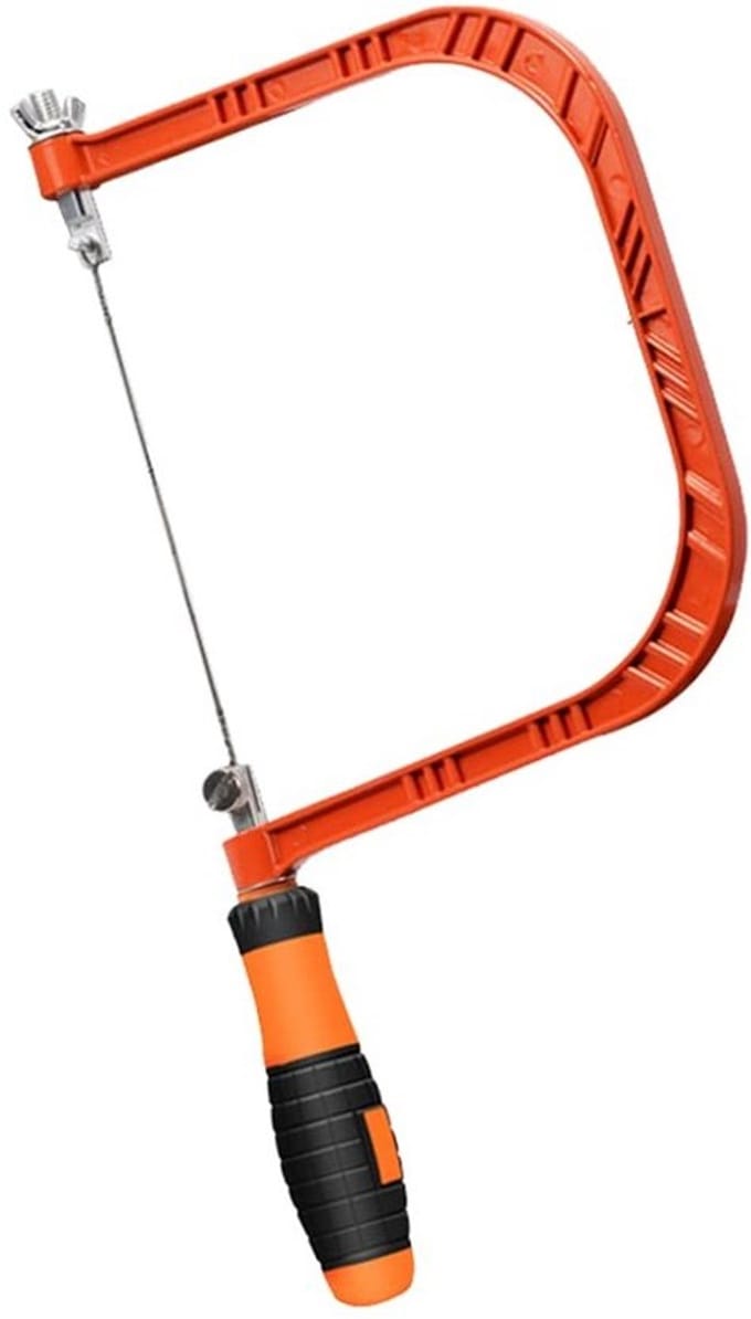 Allecto - Staaldraadzaag - Draagbare mini-copingzaag - 360° draaibaar