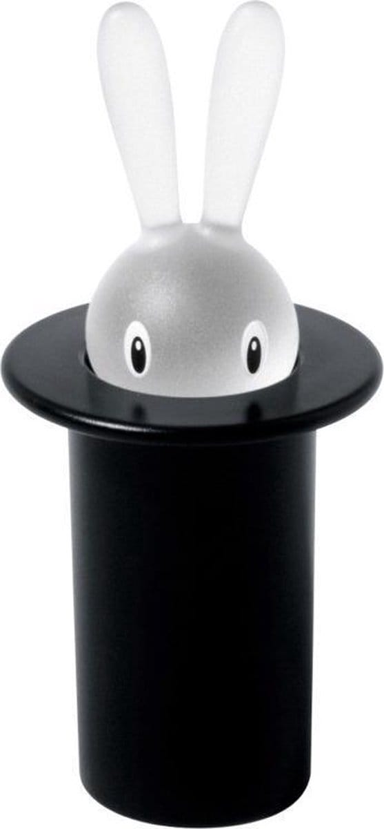 Alessi Magic Bunny Tandenstokerhouder - Zwart
