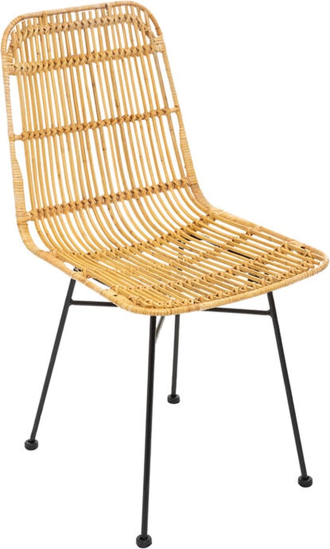 Atmosphera eetkamerstoel Kubu rotan 44x56x88 cm natuurlijk natuurlijk