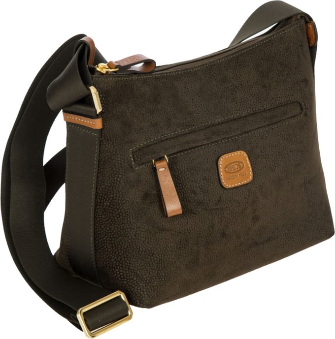 Brics Medium Crossbodytas / Schoudertas Dames - Life - Groen