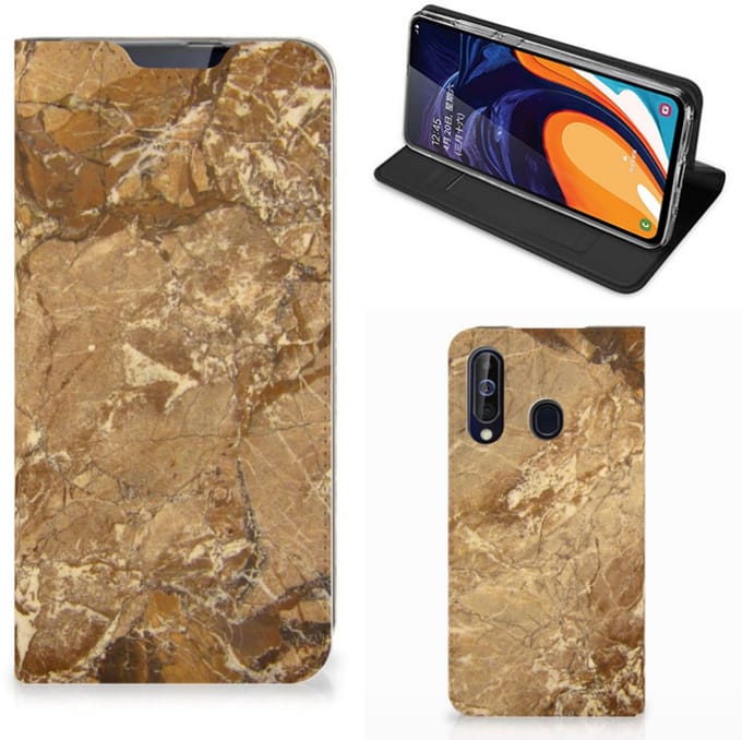 Samsung Galaxy A60 Standcase Marmer Creme