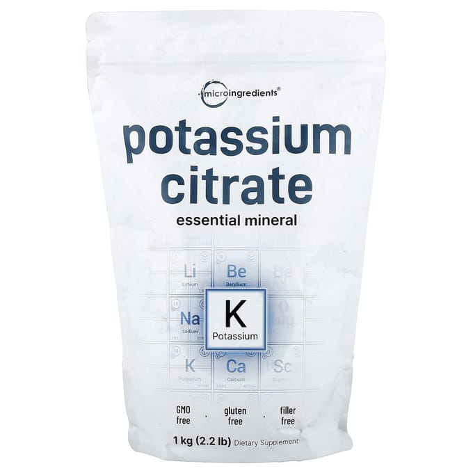 Micro Ingrediënten, Kaliumcitraat, 1 kg (2,2 pond)