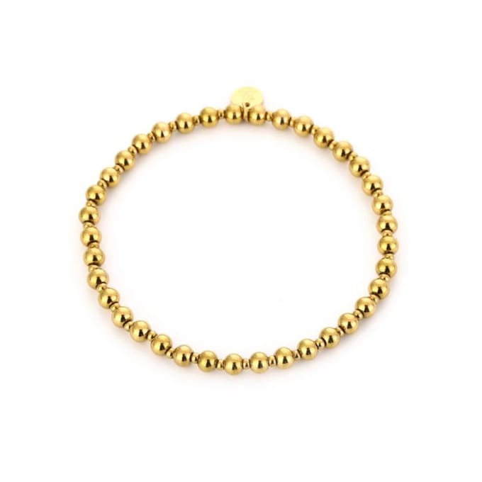 Bijoutheek Armband (Sieraad) Balls 4mm Goudkleurig