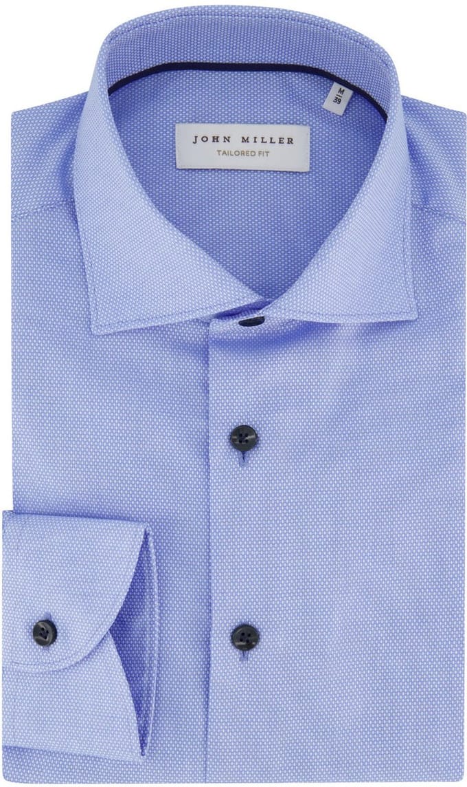 Overhemd John Miller blauw geprint