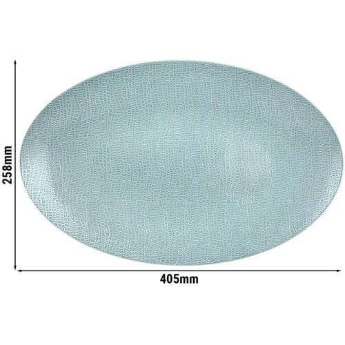 (2 stuks) SELTMANN WEIDEN Coup bord - 400x255mm - Turquoise Blauw