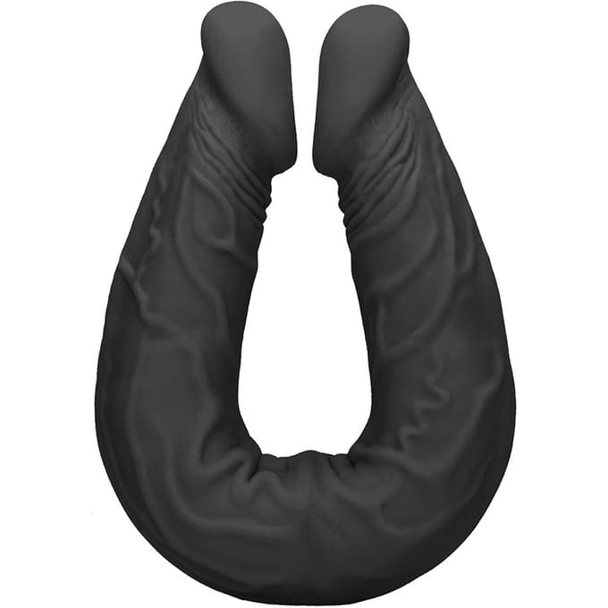 Realistische Dubbele Dildo zeer soepel 34 cm - Zwart
