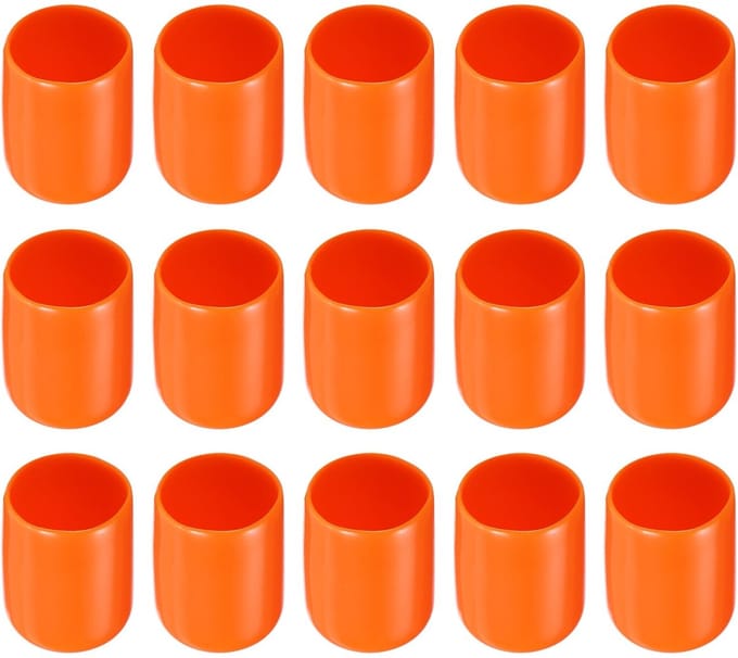 Dailygoods- Schroefdraad Protector Rubberen Eindkappen - 20 Pack - 5/8" (16mm) ID - Roestpreventie - Stofisolatie - Slijtvast Rubber - Eindkap