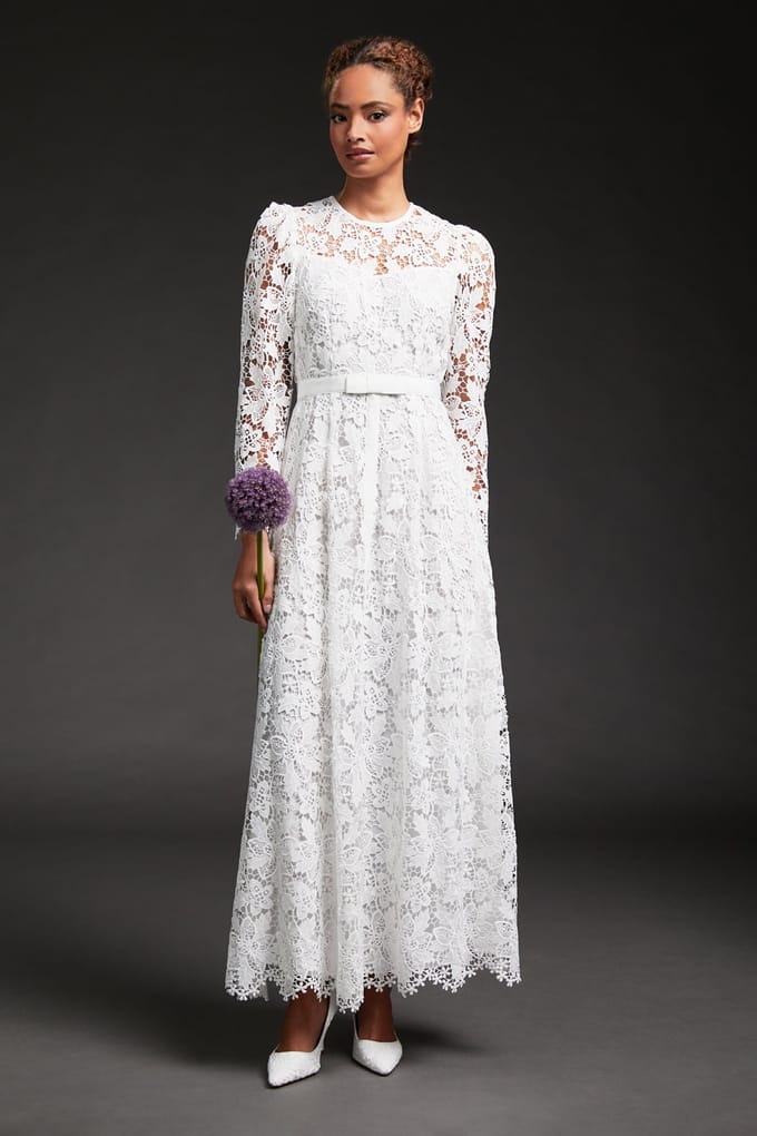 LK Bennett Dr Lila Cream Taglia: 12 | Maxi abiti Outlet | Donna | Bianco