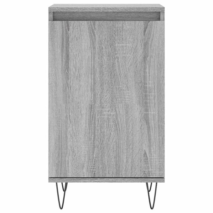 vidaXL - Dressoir - 40x35x70 - cm - bewerkt - hout - grijs - sonoma