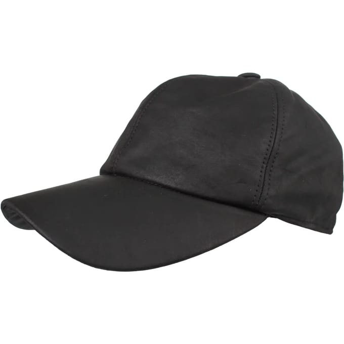 HORKA BASEBALLCAP NAPPA LEER L Zwart