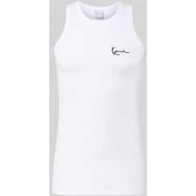 Karl Kani Chest Waffle Mouwloos T-shirt Wit M Man