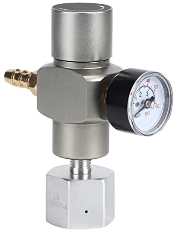Allecto - Pissente 2-in-1 Co2 Gas Regulator met Adapter Mini Soda