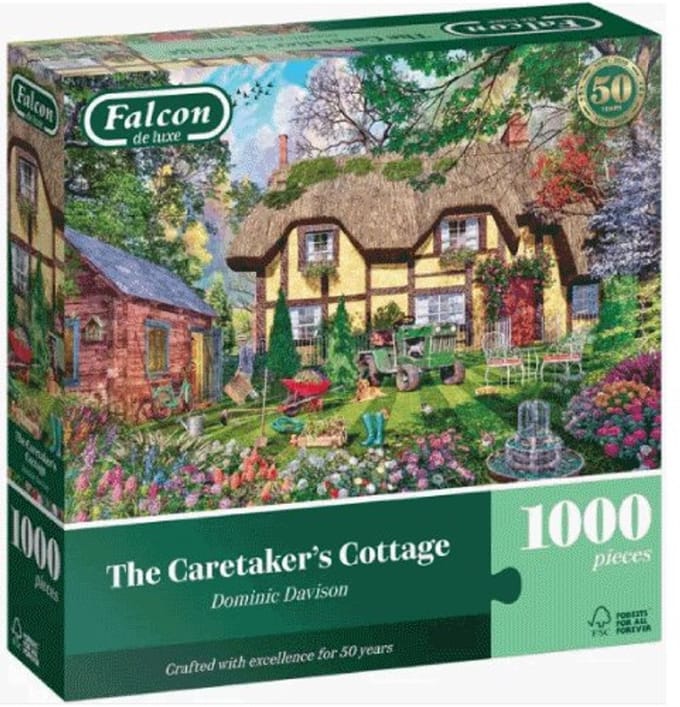 Jumbo puzzel 1000 stukjes Falcon bloemen tuinliefhebbers.