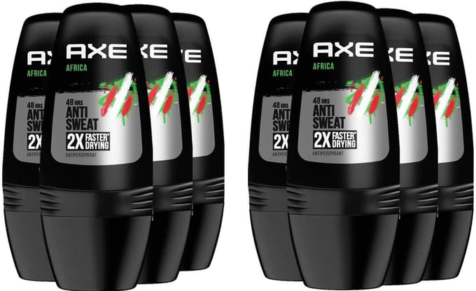 Axe Deo Roller - Africa Dry - 8 x 50 ml