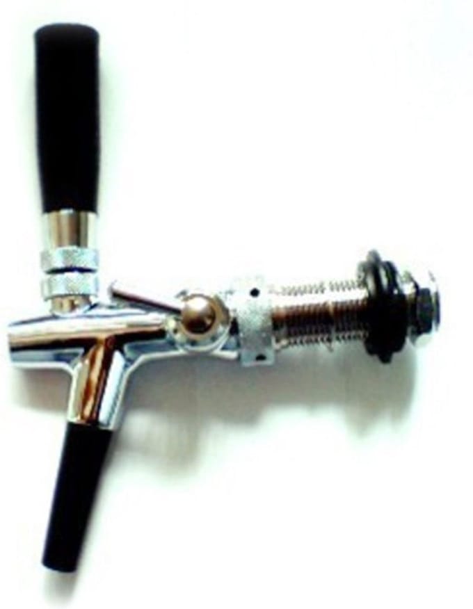 Tapkraan bierkraan compensatorkraan zelfsluitend - versie 10 mm, verguld, 35 mm