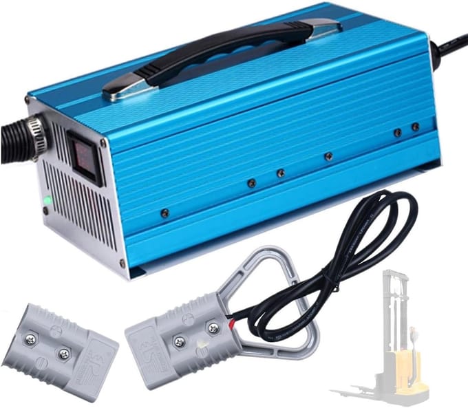 Acculader - Batterijlader - Voertuigen Laden - Slimme 3-traps lading - 12V 50A - Zilver