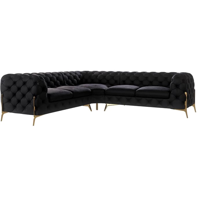 4-zitshoekbank Chelsea links velvet | Ropez