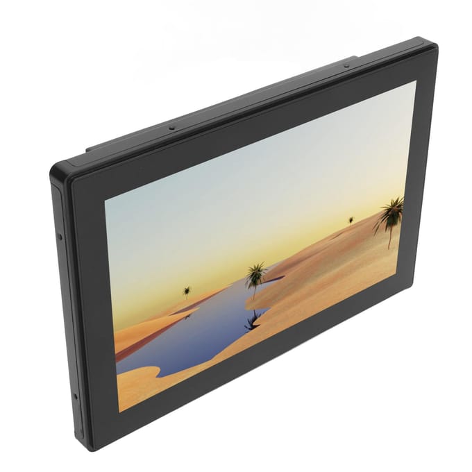 10,1-inch Touchscreen Monitor 1280x800 High Definition Multimedia Interface VGA USB IPS Monitor EU Plug beige