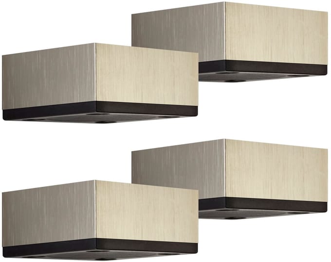 4x meubelpoten MOTEL 65 x 65 mm hoogte 30 mm RVS-look van SOTECH