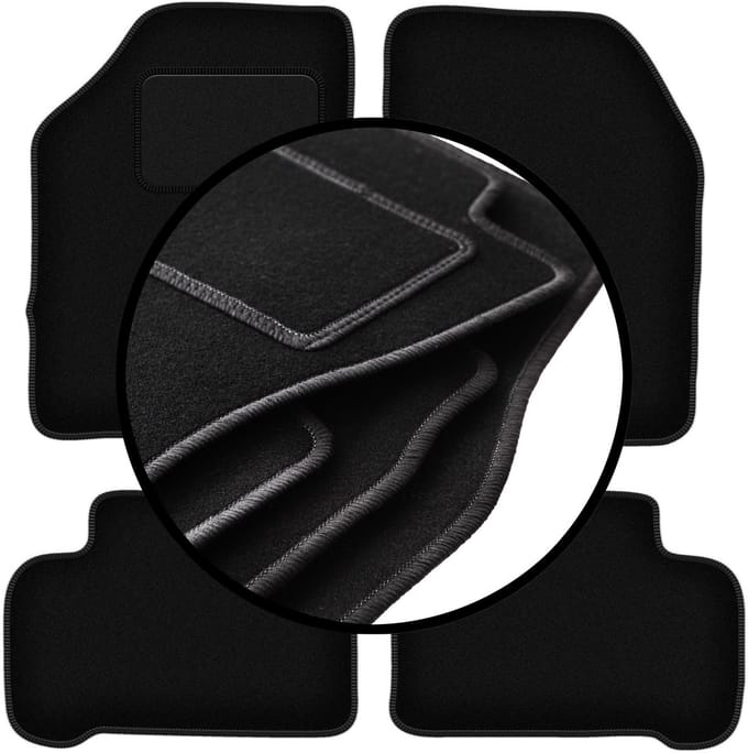 Complete set veloursmatten voor: Nissan 100NX coupé, targa (1990-1995)