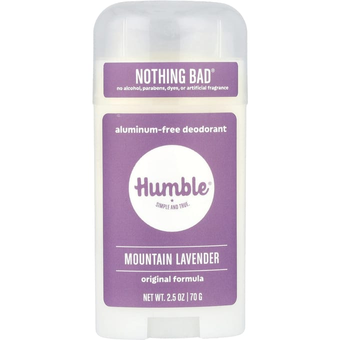 Humble Brands, Deodorant zonder Aluminium, Berglavendel, 2,5 oz (70 g) white