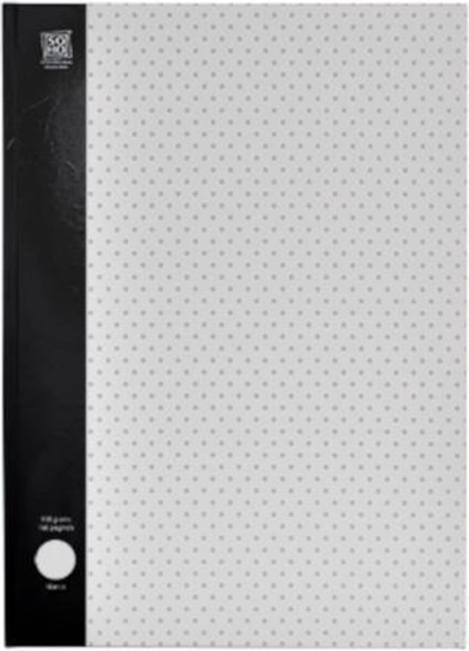 SOHO College Dummyboek – Collegeblok – Blanco papier – Schetsblok – 160 pagina’s – A4 formaat - Harde kaft