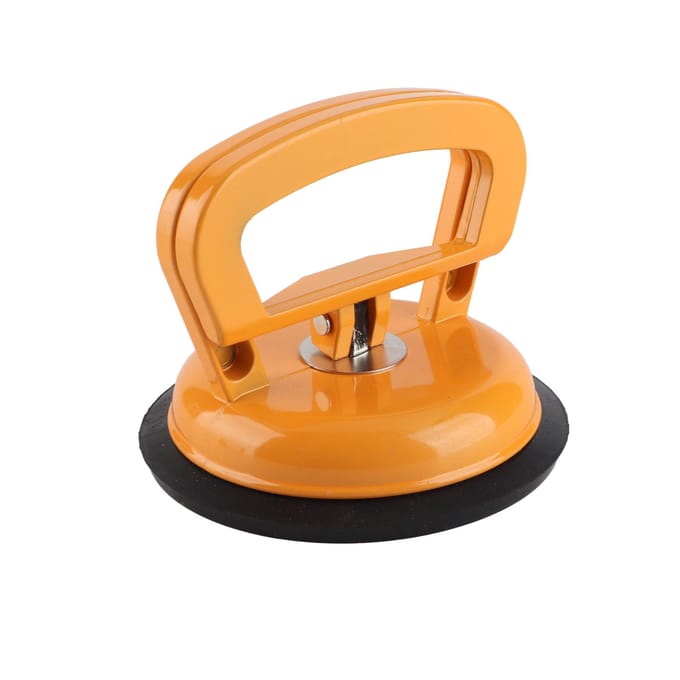 Aluminiumlegering Enkele plaat Zuignap Glaslifter Verplaatser Deuk Reparatie Trekker Pad orange