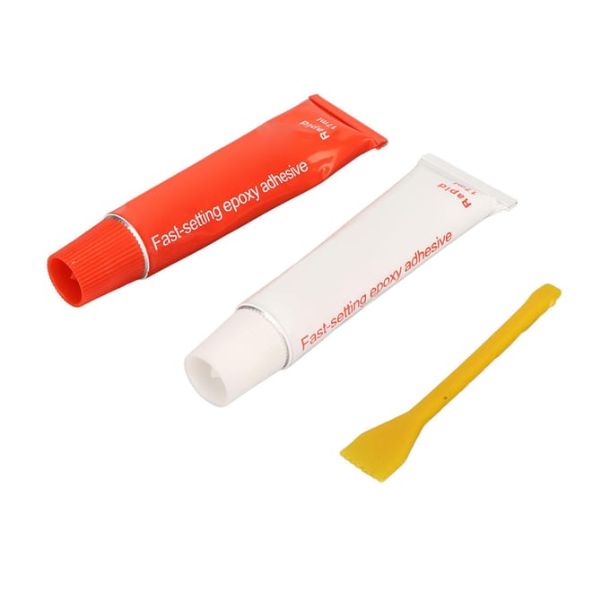 Colle Super Glue 2 Pièces 17ml Collage Rapide Forte Adhérence Imperméable Transparente Résine Époxy Colle Adhésive pour Réparation de Céramique white