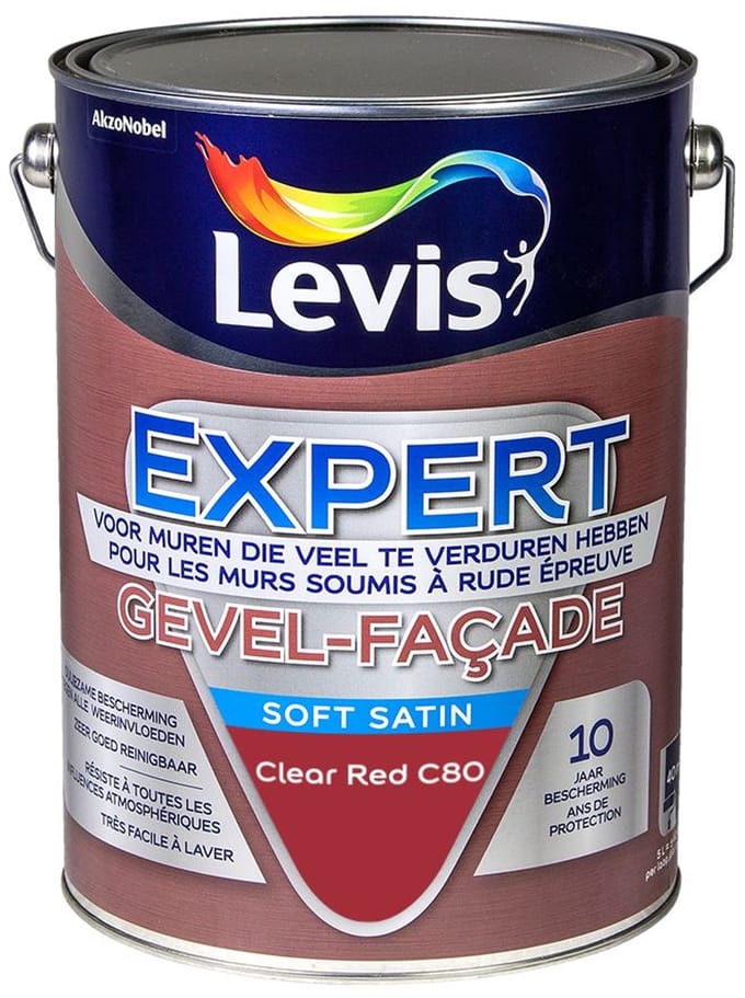 Levis - Expert Gevel Mix - Clear Red C80 - Mengverf - 5 L