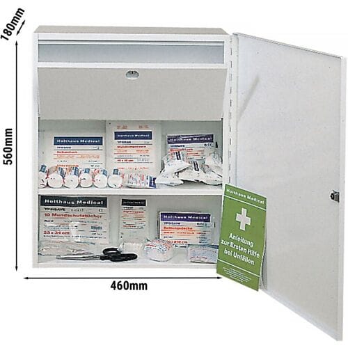 GGM Gastro EHBO-koffer MEDICUS - gevuld volgens DIN 13169 - wit wit