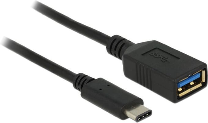 Delock USB 3.2 Gen 1 (USB 3.0) Adapter [1x USB-C stekker - 1x USB 3.2 Gen 1 bus A (USB 3.0)] 65634 15.00 cm